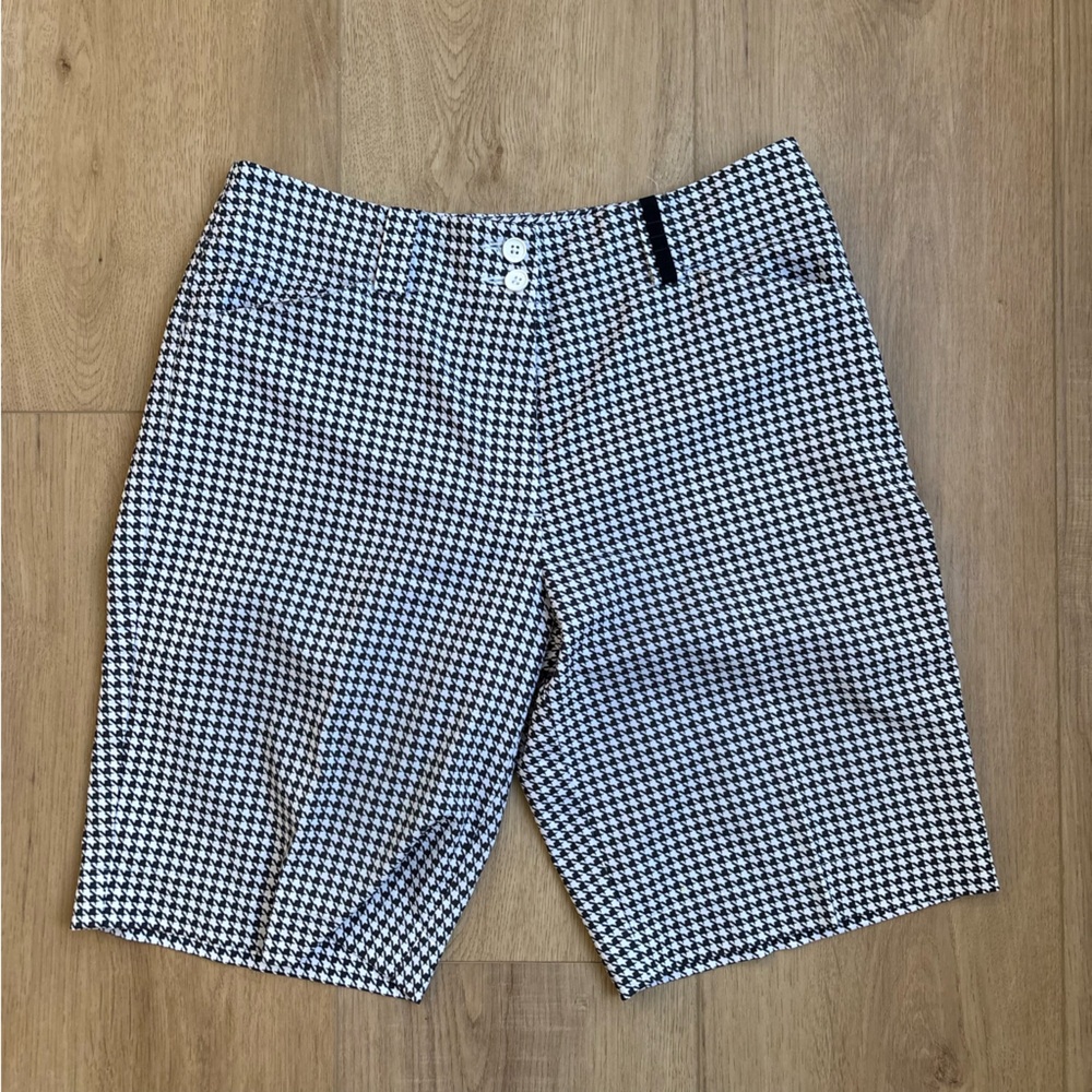 Retro‎ Women’s Nike Golf Black and White Houndstooth Shorts
